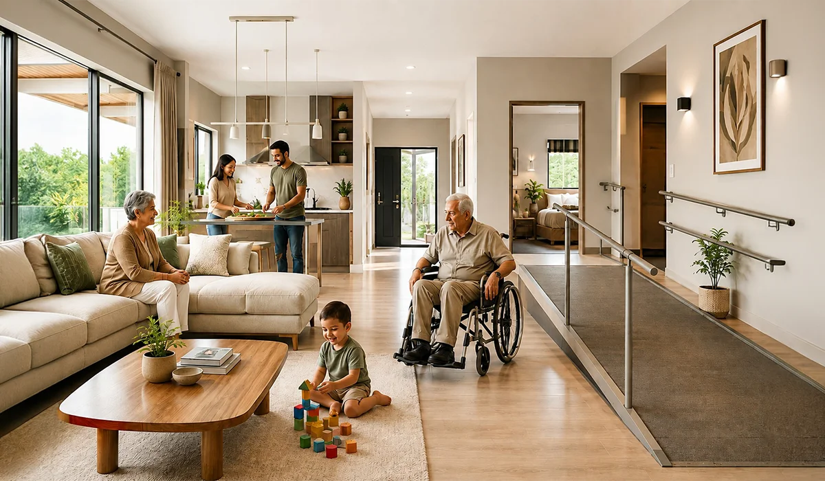 Home renovation services with universal design for multi generational homes