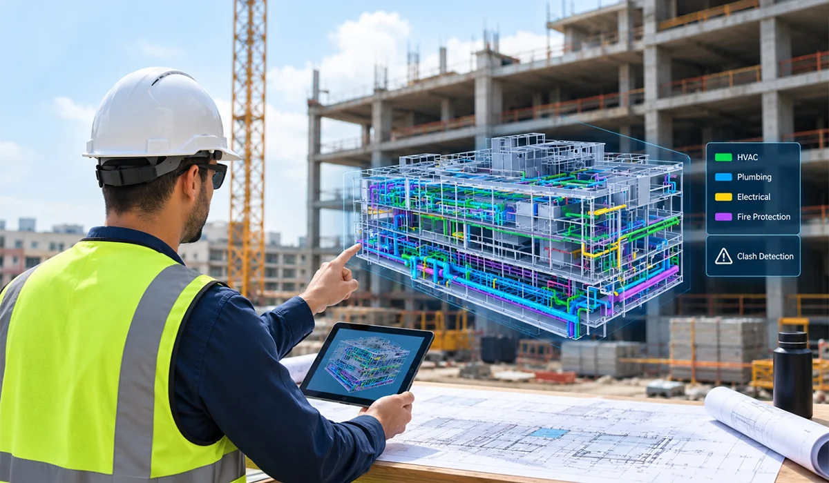 Lumens MEP MEP Coordination using 3D modelling to identify clashes between building systems