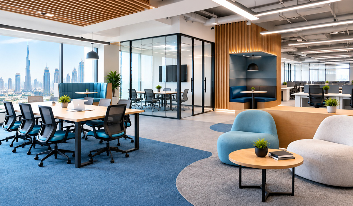 Lumens MEP Office Renovation Dubai – Modern Office Interior Design