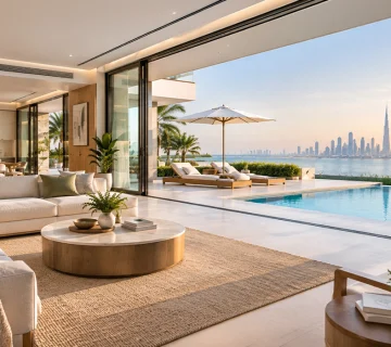 Modern villa interior designed by villa renovation companies Dubai for comfortable living